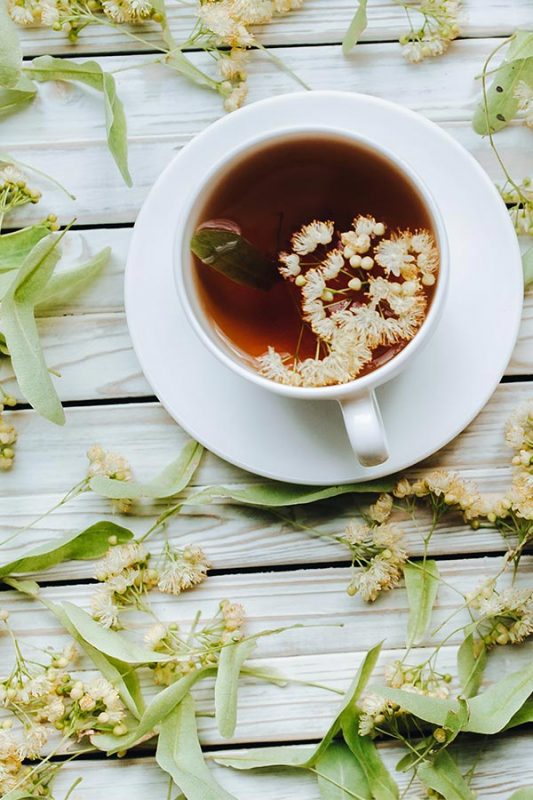 Linden flower tea